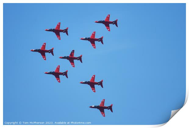 Skyward Ballet: The Red Arrows Print by Tom McPherson