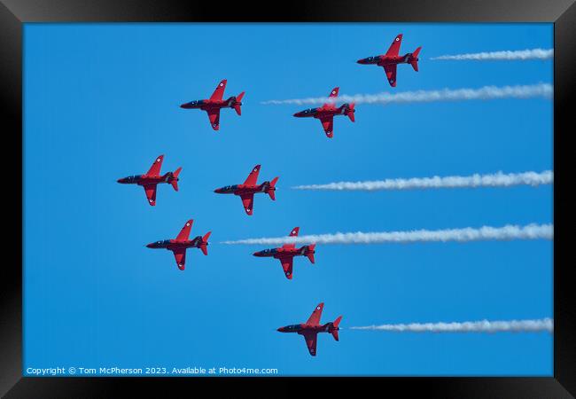 Soaring Icons of British Skies Framed Print by Tom McPherson