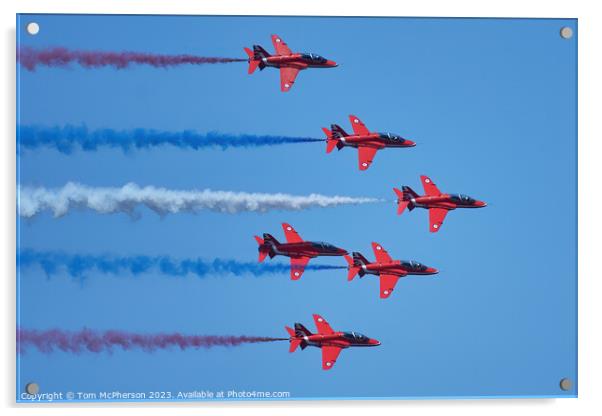 Sky Dance of the Red Arrows Acrylic by Tom McPherson