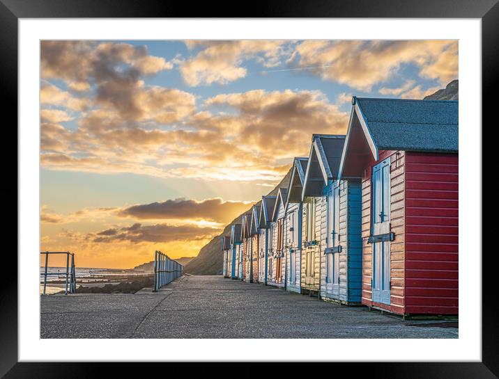 Sheringham Beach Huts  Framed Mounted Print by Bryn Ditheridge