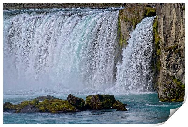Godafoss Waterfall Iceland Print by Martyn Arnold