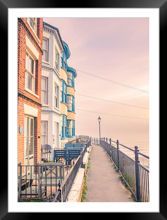 The Crescent, Cromer Framed Mounted Print by Bryn Ditheridge
