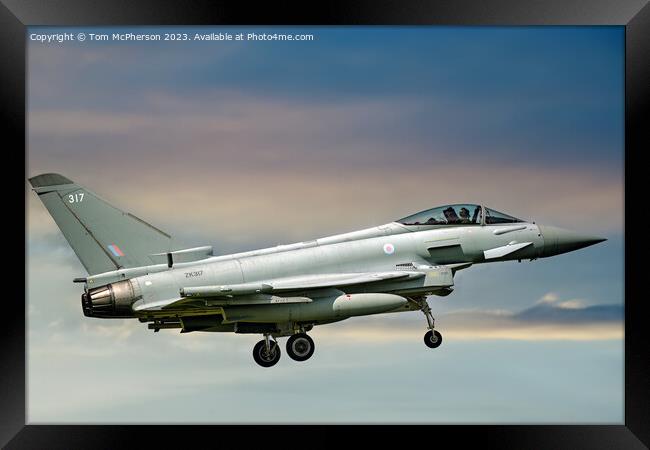 The Eurofighter Typhoon: RAF's Multifaceted Combat Framed Print by Tom McPherson