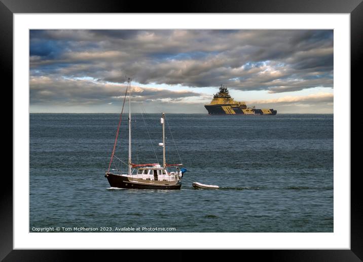 Tranquillity Over the Moray Firth Framed Mounted Print by Tom McPherson