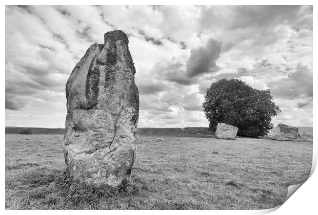 Avebury monolith Print by Mark Godden