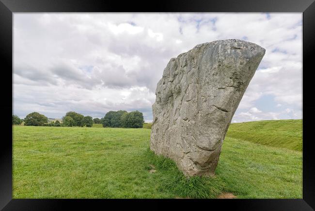 Avebury monolith Framed Print by Mark Godden