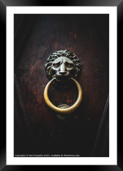 Knock knock Framed Mounted Print by Paul Forgette