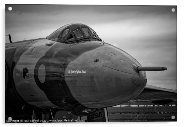 XH558 Vulcan Bomber Acrylic by Paul Telford