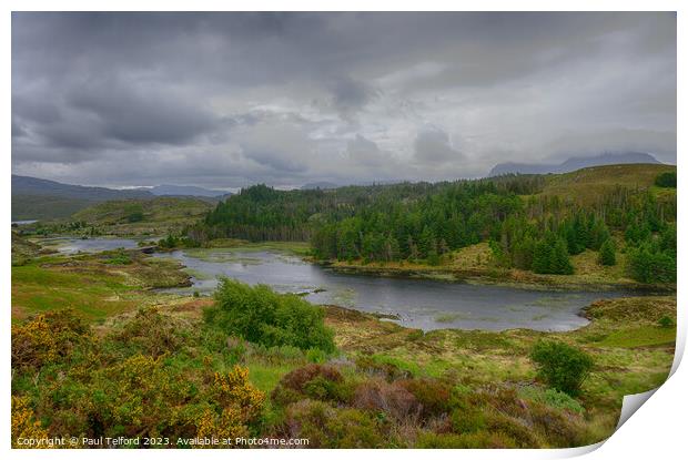 Assynt Veiwpoint Print by Paul Telford