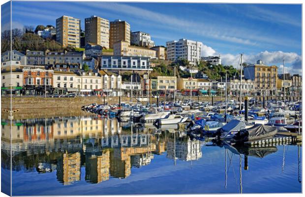 Torquay Harbour Canvas Print by Darren Galpin