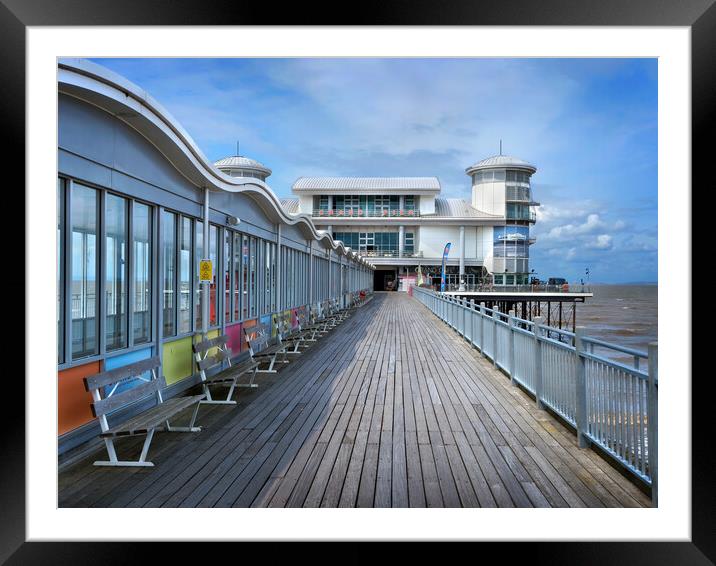 Weston-super-Mare Grand Pier Framed Mounted Print by Darren Galpin