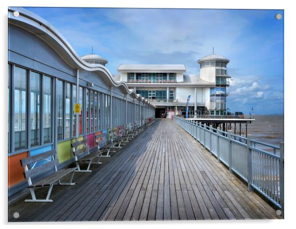 Weston-super-Mare Grand Pier Acrylic by Darren Galpin