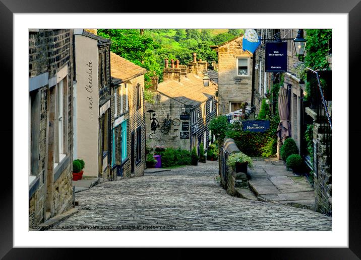 Haworth West Yorkshire  Framed Mounted Print by Alison Chambers