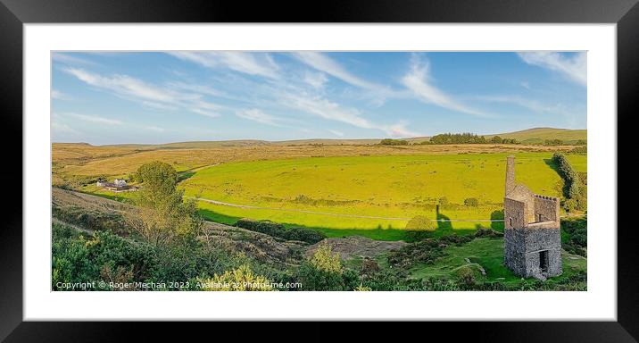 Dartmoor's Historical Wheal Betsy Panorama Framed Mounted Print by Roger Mechan
