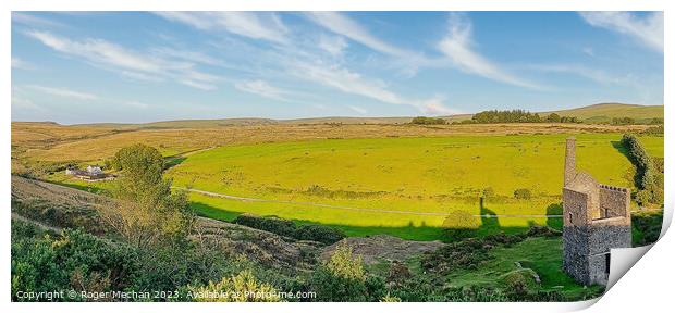 Dartmoor's Historical Wheal Betsy Panorama Print by Roger Mechan
