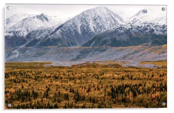 Alaska in Autumn Acrylic by Madeleine Deaton