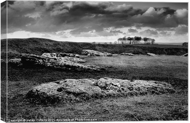 ARBOR LOW STONE CIRCLE Canvas Print by Helen Cullens