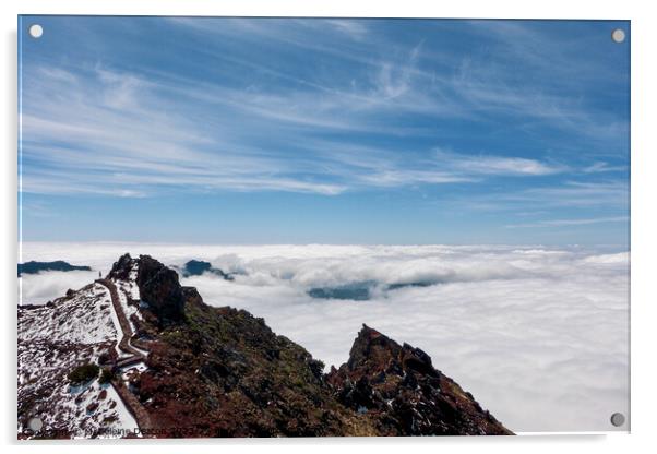 Cloud Inversion  Acrylic by Madeleine Deaton