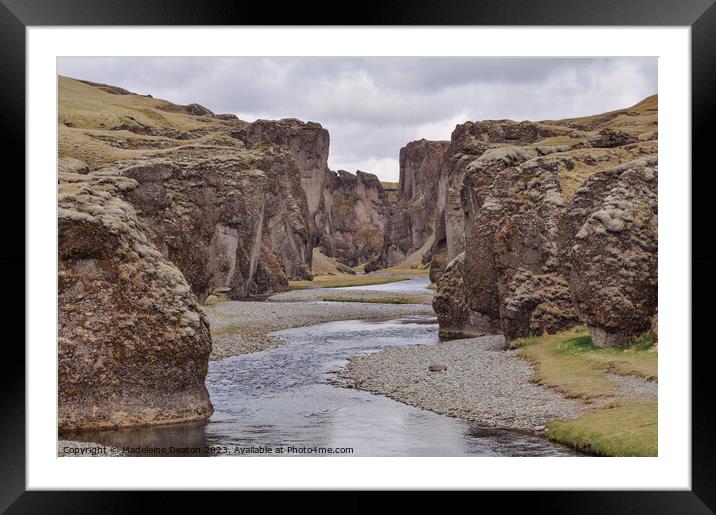 Fjadrargljufur Canyon - Iceland Framed Mounted Print by Madeleine Deaton
