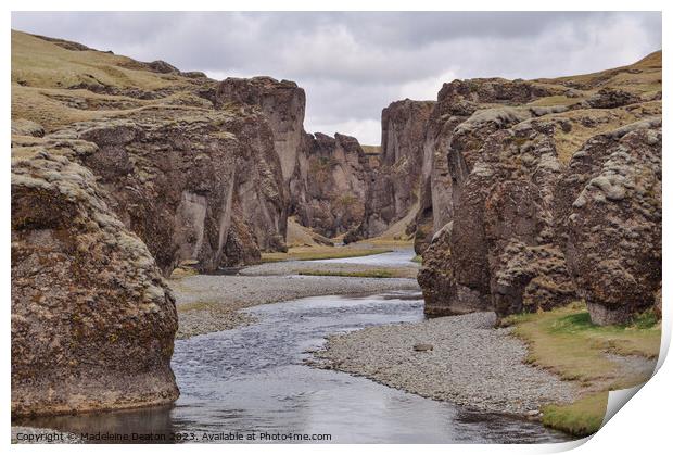Fjadrargljufur Canyon - Iceland Print by Madeleine Deaton
