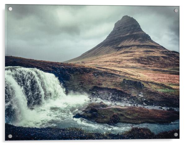 Kirkjufell Mountain in Iceland Acrylic by Madeleine Deaton
