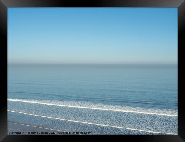 Lone Surfer  Framed Print by Madeleine Deaton