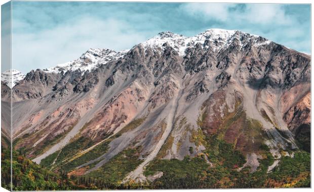 Painted Mountains of Alaska Canvas Print by Madeleine Deaton