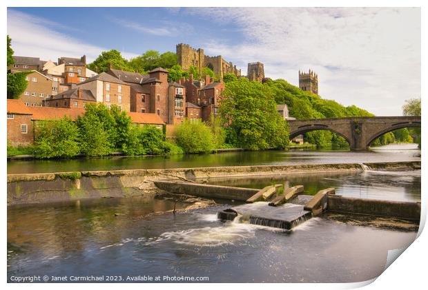 River Wear in Durham Print by Janet Carmichael