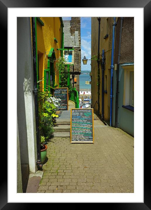 Tenby Lanes, West Wales Framed Mounted Print by Jonathan Evans