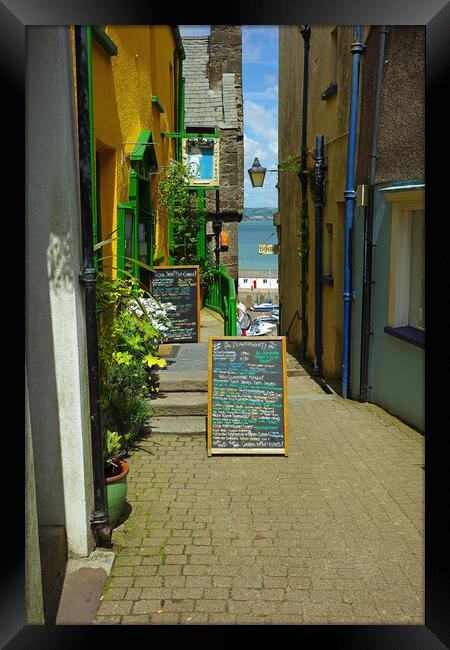 Tenby Lanes, West Wales Framed Print by Jonathan Evans