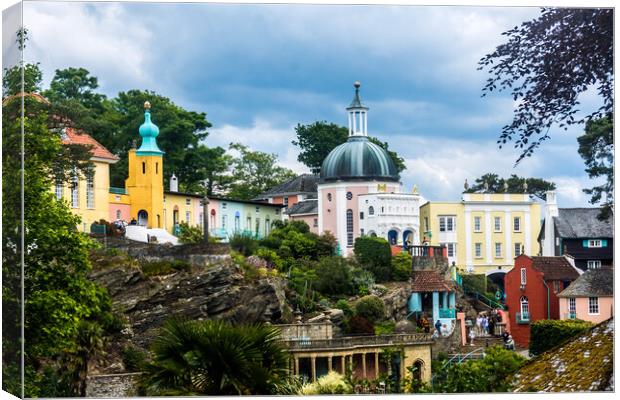 Portmeirion, Wales, UK Canvas Print by Peter Jarvis