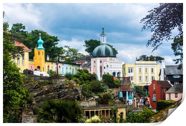 Portmeirion, Wales, UK Print by Peter Jarvis