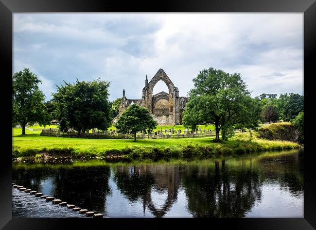 Bolton Abbey in the Yorkshire Dales. Framed Print by Peter Jarvis