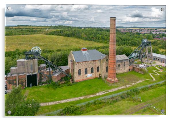 Pleasley Pit From The Air Acrylic by Apollo Aerial Photography