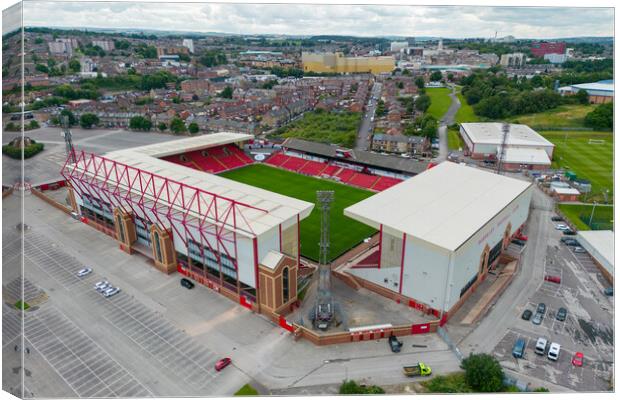 Oakwell Stadium Canvas Print by Apollo Aerial Photography