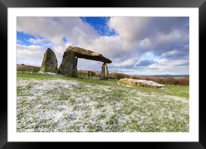Winter's morning (Pentre Ifan) Framed Mounted Print by Andrew Ray