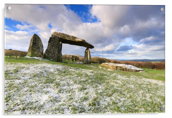 Winter's morning (Pentre Ifan) Acrylic by Andrew Ray