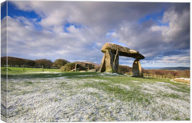 Winter at Pentre Ifan  Canvas Print by Andrew Ray