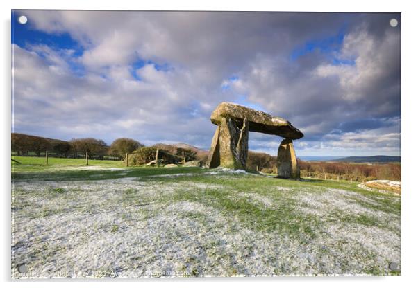 Winter at Pentre Ifan  Acrylic by Andrew Ray