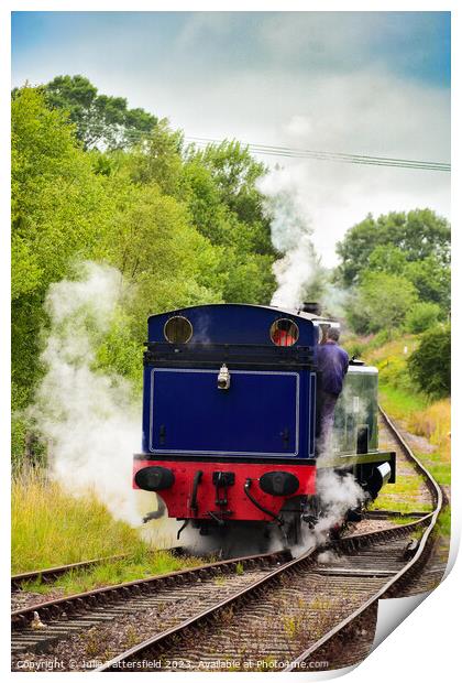 Steam train ready to go! Print by Julie Tattersfield