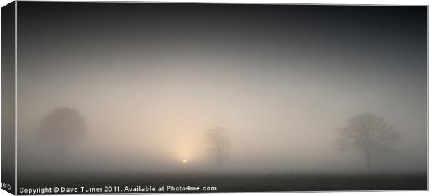 Sunrise, Wramplingham, Norfolk Canvas Print by Dave Turner