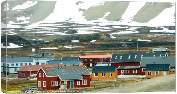 Arctic Tranquillity: Ny-Alesund, Svalbard Canvas Print by Hazel Wright
