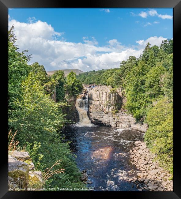Summer Morning at High Force Waterfall, Teesdale Framed Print by Richard Laidler