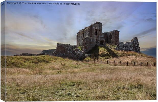 Duffus Castle Moray: Historical Relic Canvas Print by Tom McPherson