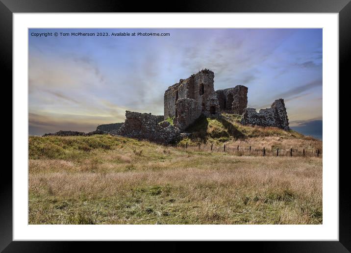 Duffus Castle Moray: Historical Relic Framed Mounted Print by Tom McPherson