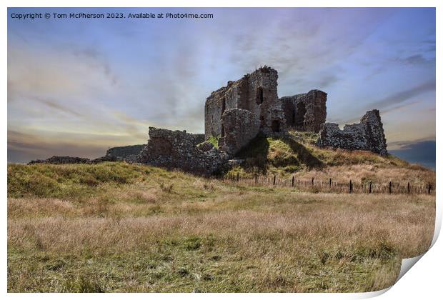 Duffus Castle Moray: Historical Relic Print by Tom McPherson