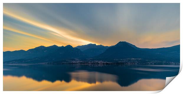 Lake Como Sunrise Print by Phil Durkin DPAGB BPE4
