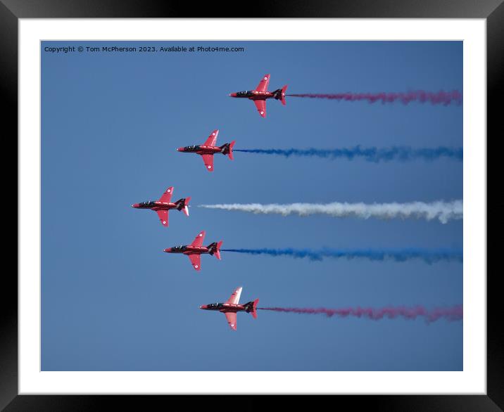 Red Arrows: The UK's Flying Ambassadors Framed Mounted Print by Tom McPherson