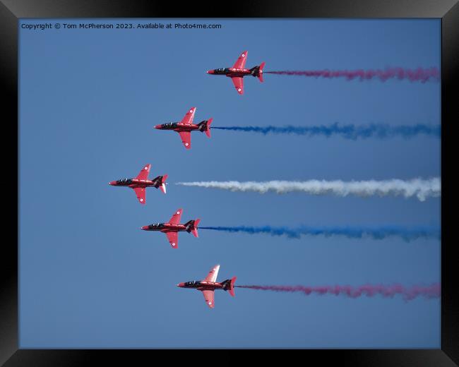 Red Arrows: The UK's Flying Ambassadors Framed Print by Tom McPherson