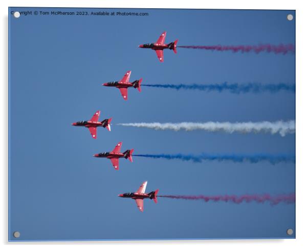 Red Arrows: The UK's Flying Ambassadors Acrylic by Tom McPherson